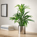 Faux Bamboo in Silver Planter - 65cm