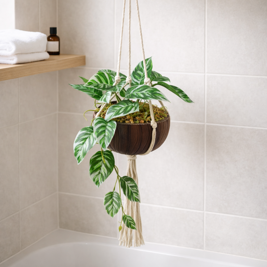 Faux Hanging Pothos Planter - 85cm